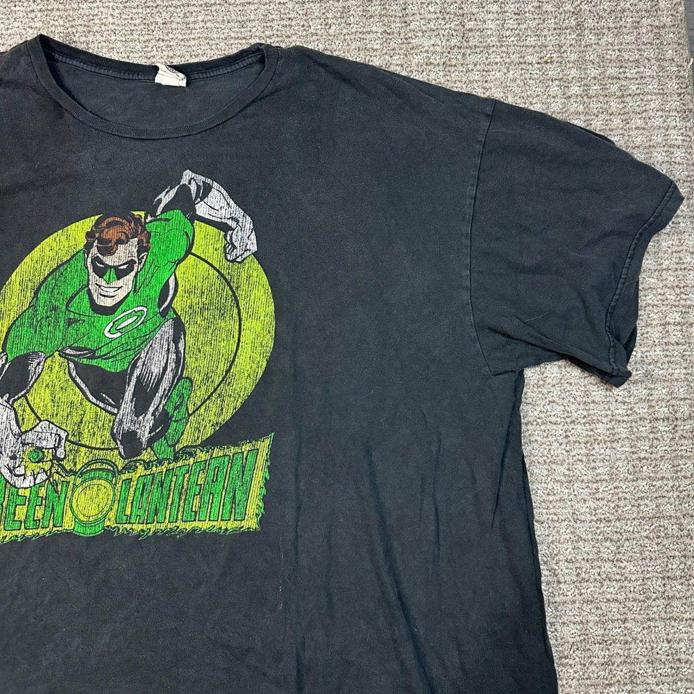Vintage DC Comics Originals Green Lantern Graphic T-Shirt Mens Black Size 3XL - Picture 4 of 8